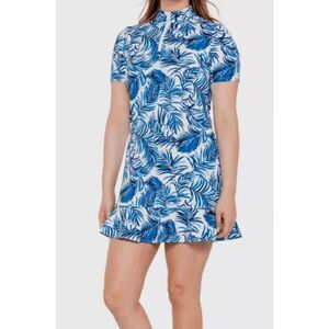 Tommy Bahama NWT size S blue palms dress golf tennis pickleball